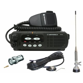 Motorola GM340 VHF mit Antenne und Programmierung