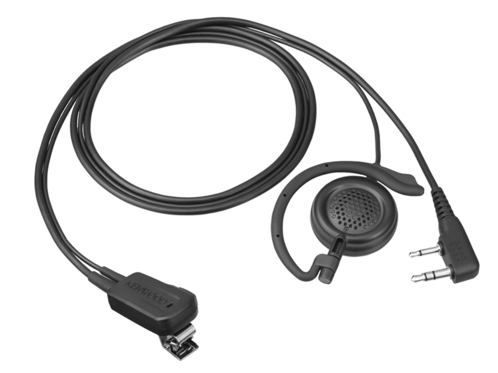 Kenwood EMC-12W Clip Mikrofon mit Ohrbgel und PTT