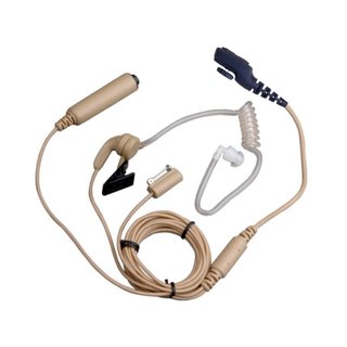 Hytera EAN17 3-Wege Headset mit Schallschlauch beige