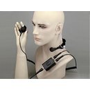 Profi Kehlkopf Security Headset mit Dual-PTT KEP23-PD7