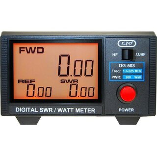 K-PO DG-503 Max Digitales SWR / Watt-Meter 1,6-525 MHz