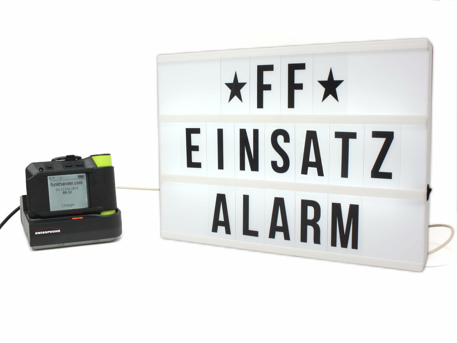 LED Paneel mit Alarmpfeife fr Swissphone Funkmelder s.QUAD