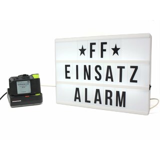 LED Paneel mit Alarmpfeife für Swissphone Funkmelder s.QUAD