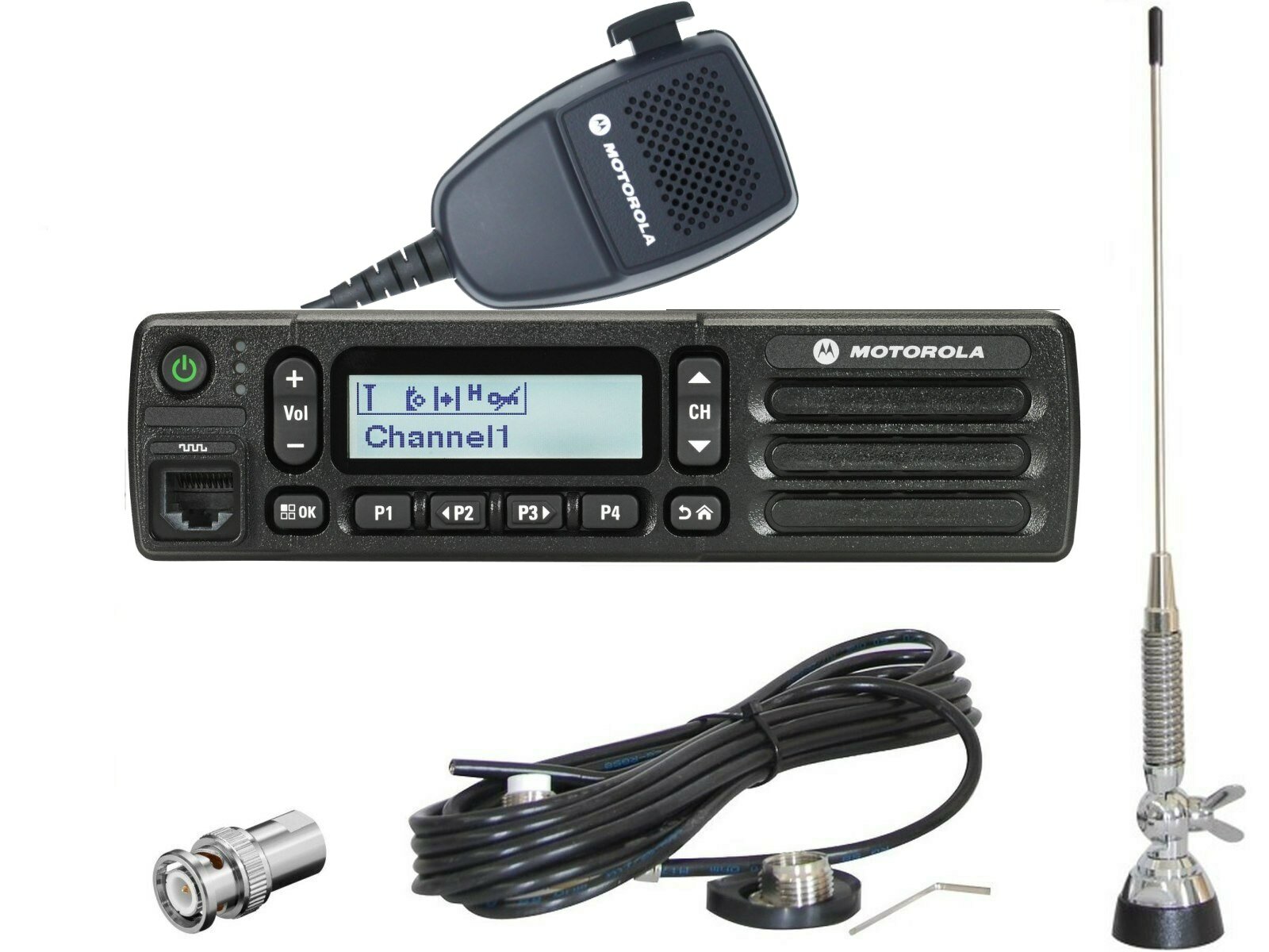 Motorola DM2600 VHF DMR mit Antenne und Programmierung