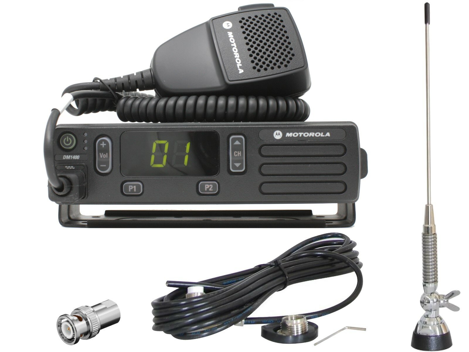 Motorola DM1400 mit Antenne und Programmierung