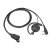 Kenwood EMC-12W Clip Mikrofon mit Ohrbügel und PTT