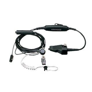 Kenwood KHS-12BL Tarnmikrofon mit Ohrhrer, separate PTT